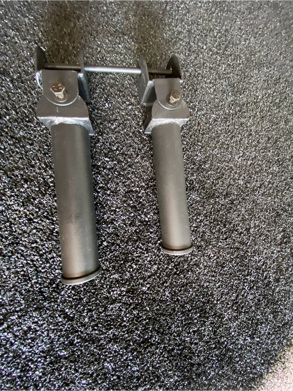 Double Sided Landmine Attachment for Squat Rack (Any Hole Size) Mat Black Color